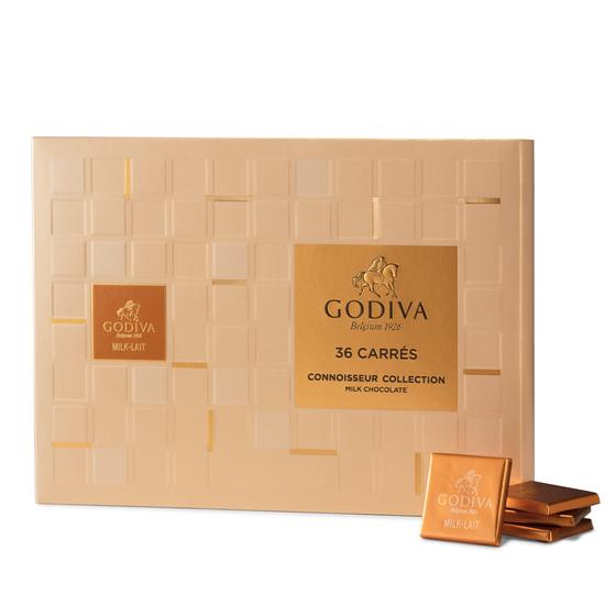 Godiva Prp Carres Milk 36pcs - 190g