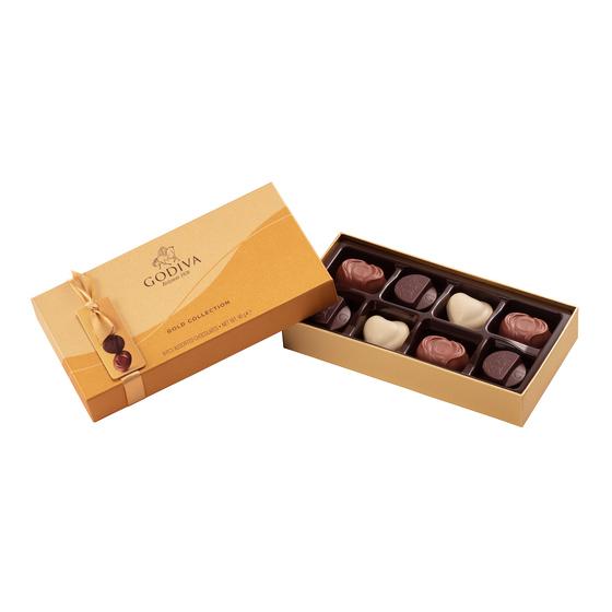 Godiva Gold Rigid Box  8pcs - 90g