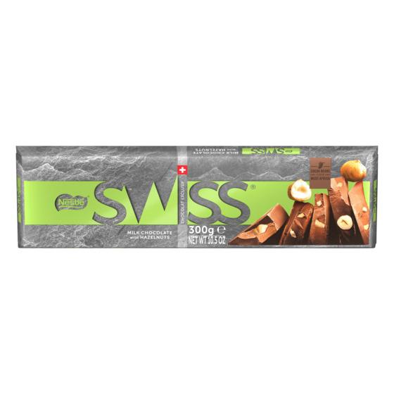 NESTLE SWISS Milk Chocolate with Hazelnuts 300g 